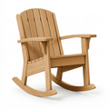 Fauteuil à bascule 88 x 82 x 105 cm en bois naturel pour détente