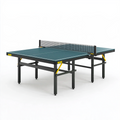 Table de tennis de table 274 x 152.5 cm bleu foncé en panneau composite avec filet
