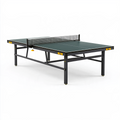 Table de tennis de table 274 x 152.5 x 76 cm en acier vert avec filet style sportif