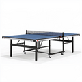 Table de tennis de table 274 x 152.5 x 76 cm acier bleue pliable à roulettes