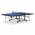 Table de tennis de table 274 x 152.5 x 76 cm bleue en acier pliable à roulettes